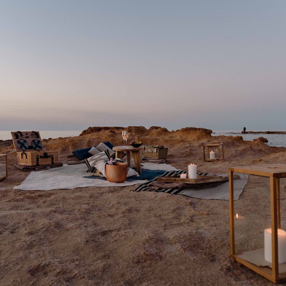 Sunset by the sea at Phaea Cretan Malia